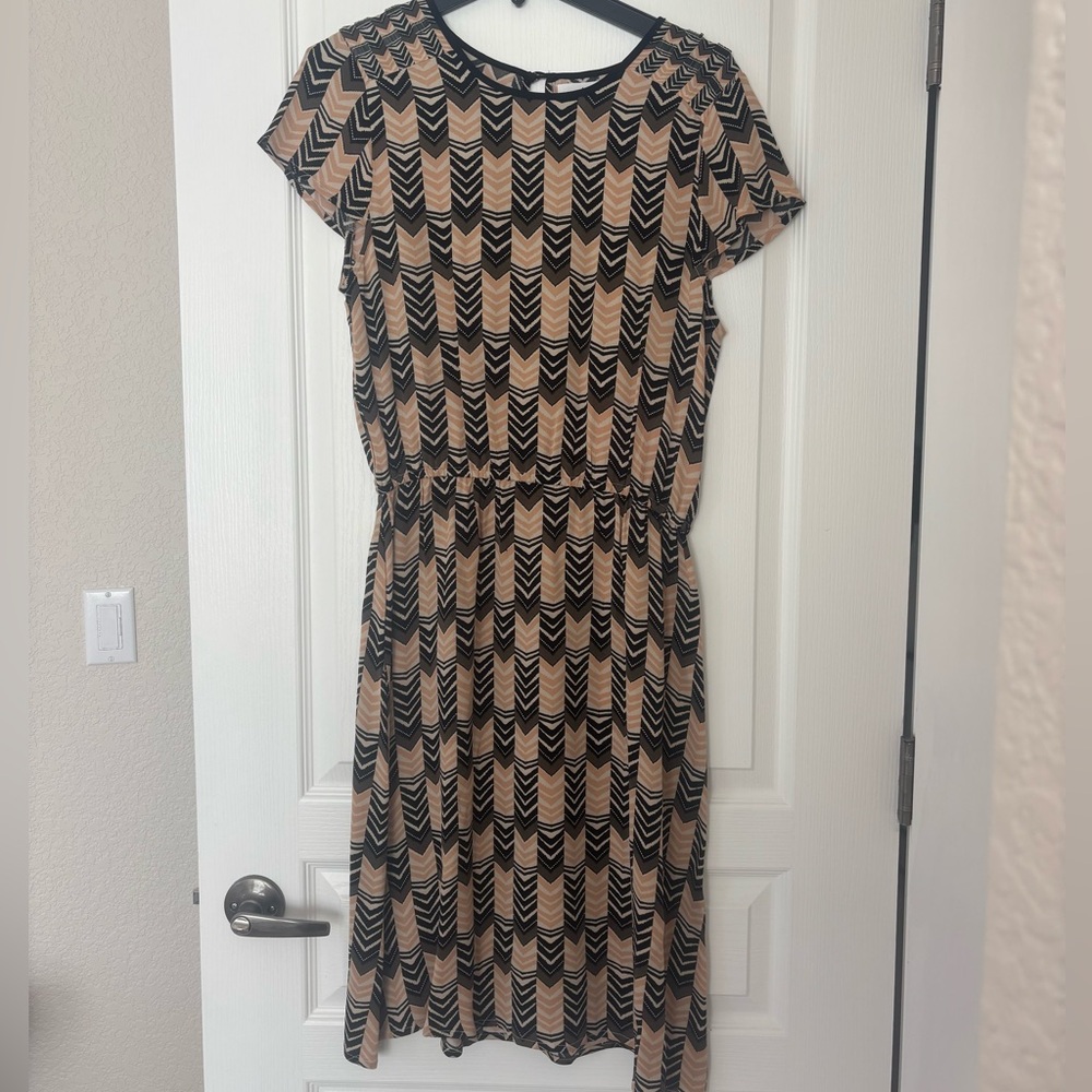 Velvet short sleeve dress size S